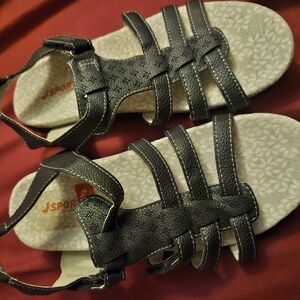 6.5 Womens Jambu Jsport Black Sandals Summer